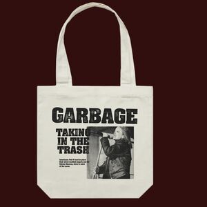 Garbage official merch 'Taking In The Trash' canvas tote bag
